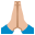 :folded_hands_medium-light_skin_tone: 🙏🏼